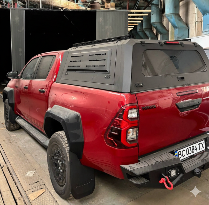 Кунг алюмінієвий LuxCap Standart для GMC Canyon 2015-2022 (довжина 5′ 1″)