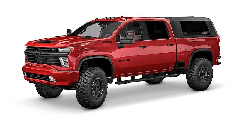 Кунг алюмінієвий LuxCap Sport для Chevrolet Silverado 3500 Crew Cab 2015-2019 (довжина 8′ 2″)