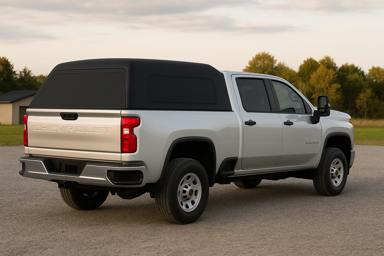 Кунг алюмінієвий LuxCap Standart для Chevrolet Silverado 3500 Double Cab 2020-2025 (довжина 6′ 9″)