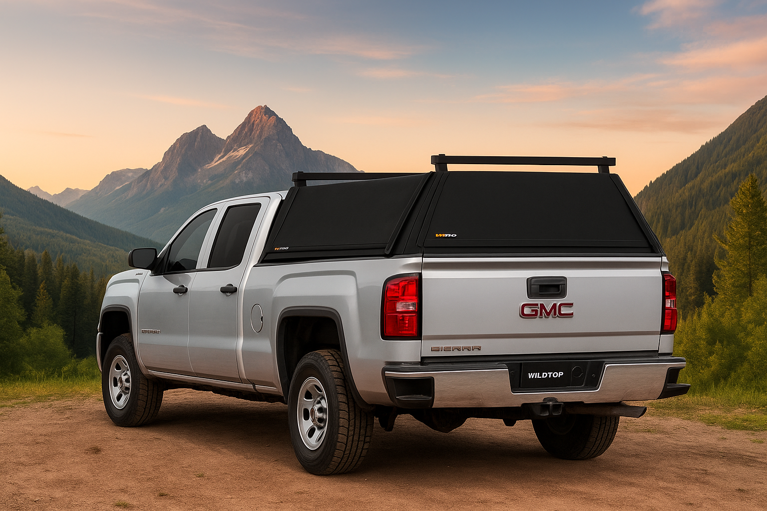 Кунг алюмінієвий LuxCap Standart для GMC Sierra 2500 Crew Cab 2015-2019 (довжина 8′ 2″)