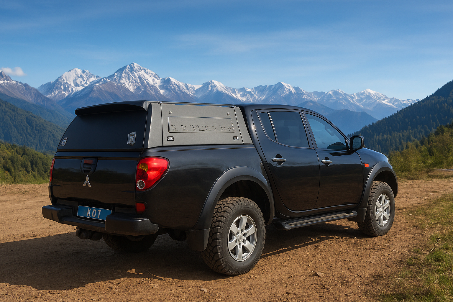 Кунг алюмінієвий LuxCap Standart для Mitsubishi L200 Double Cab 2010-2015 (довжина 4′ 9″)